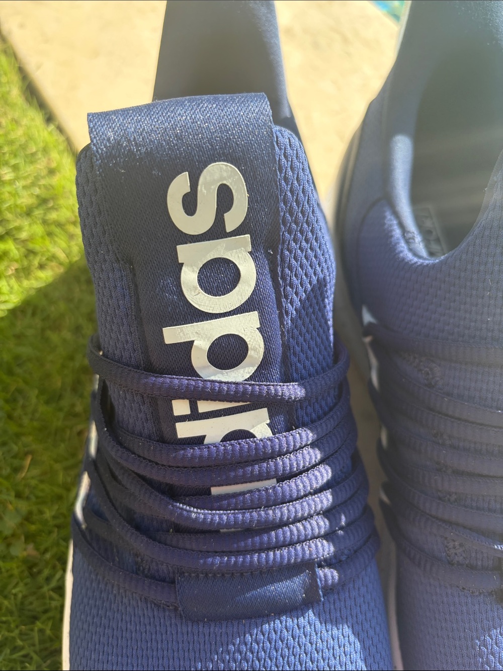 Adidas Navy Blue Cloudfoam Comfort Sneakers - Picture 3 of 7